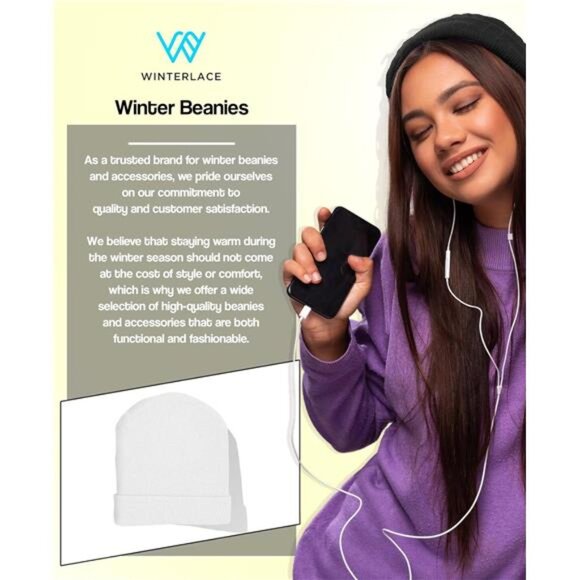 12 Pack Winter Beanie Hats for Men Women, Warm Cozy Knitted Cuffed Skull Cap - Picture 5 of 8